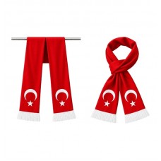 Türk Bayraklı Atkı 17x140 cm Türk Bayraklı Atkı 17x140 cm
