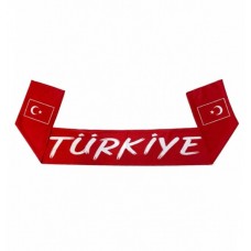 Türkiye El Yazılı Taraftar Atkısı 17x140 cm (Saçaksız) Türkiye El Yazılı Taraftar Atkısı 17x140 cm (Saçaksız)