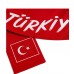 Türkiye El Yazılı Taraftar Atkısı 17x140 cm (Saçaksız)