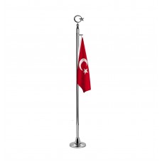 Şehitlik Krom Bayrak Direği (110 cm)