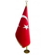 Pirinç Makam Bayrağı SİMLİ (Filmli) Boy 245 cm
