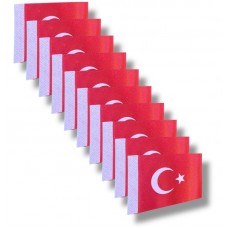 Türk bayrağı-Saten (Baskı) 6x9 cm