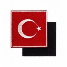 Türk Bayrağı Arma Patch 9x9 cm