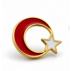 Ay Yıldız Türk Bayrağı Rozeti