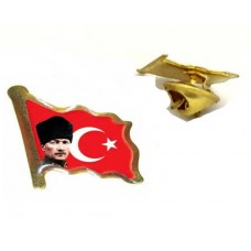 Atatürk bayrak Rozeti 