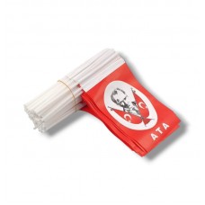 Atatürk Kağıt Bayrak 80'li