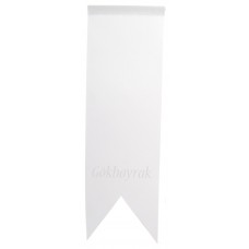 Beyaz Kırlangıç Masa Bayrağı (10x30 cm)